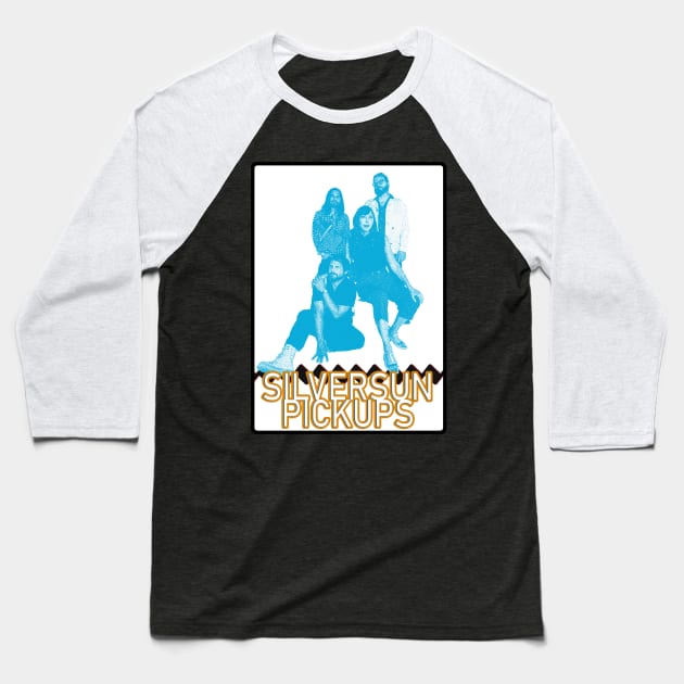 Best silversun pick ups aesthetic turquoise blue color Baseball T-Shirt by JakQueApparels